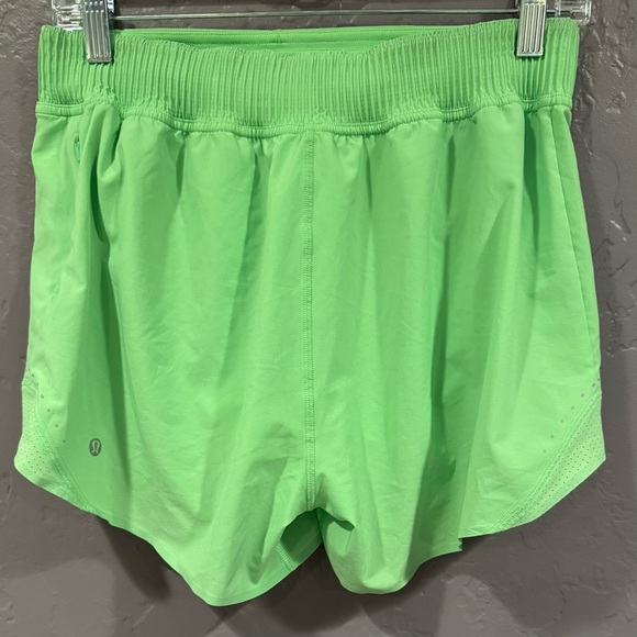 Lululemon Athletica Bright Green Lined Shorts - 8 - Picture 2 of 5